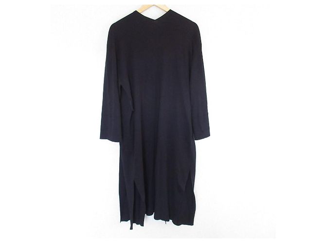 Autre Marque Cardigan lungo in maglia Mila Owen Blu Blu navy - vista 2