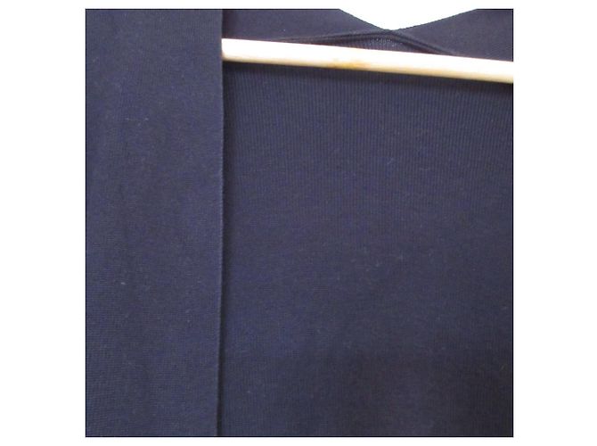 Autre Marque Cardigan lungo in maglia Mila Owen Blu Blu navy - vista 5