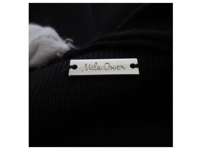Autre Marque Cardigan lungo in maglia Mila Owen Blu Blu navy - vista 8