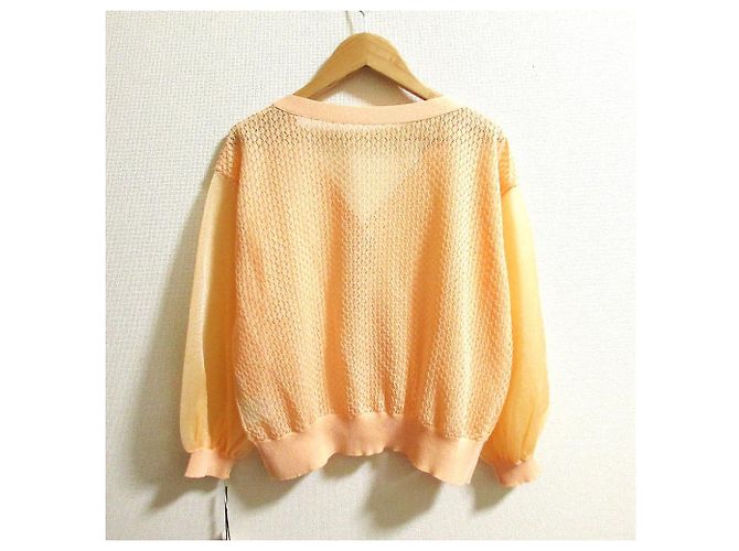 Autre Marque Transparente Dolman Strickjacke GRACE CONTINENTAL Orange - Ansicht 2