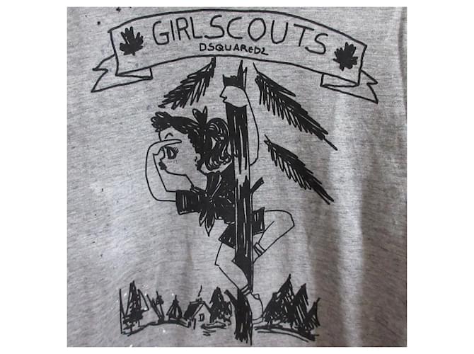 Autre Marque Camiseta de algodón estampada DSQUARED2 Gris - vista 3