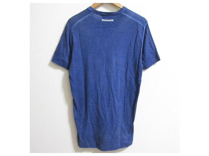 Autre Marque Camiseta de mezcla de lino DSQUARED2 Azul - vista 2