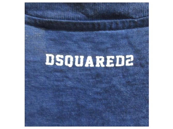 Autre Marque Camiseta de mezcla de lino DSQUARED2 Azul - vista 3