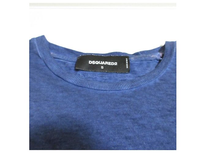 Autre Marque Camiseta de mezcla de lino DSQUARED2 Azul - vista 5