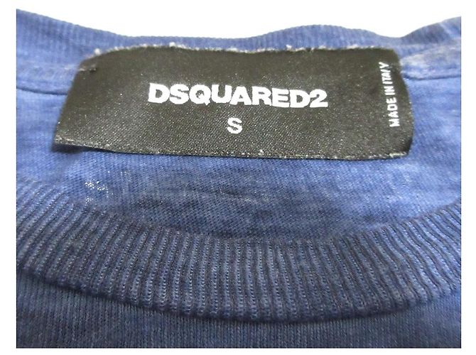 Autre Marque Camiseta de mezcla de lino DSQUARED2 Azul - vista 6