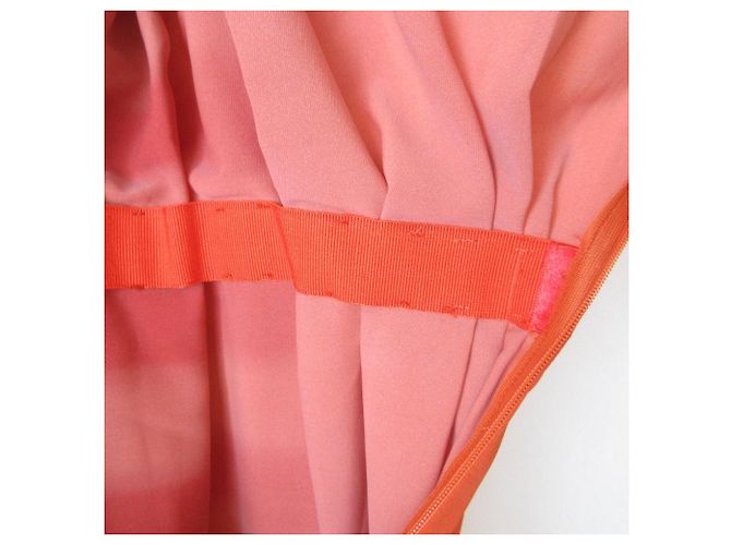 Vestido Bottega Veneta Vestido de Seda Laranja - vista 10
