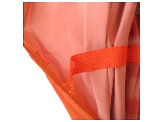 Vestido Bottega Veneta Vestido de Seda Laranja - vista 11