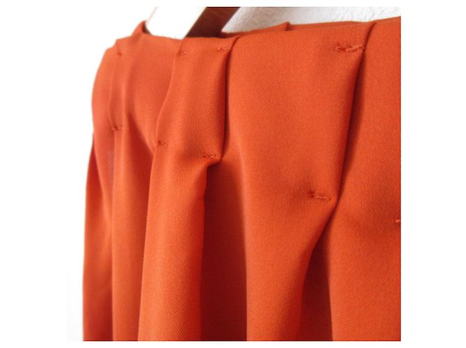 Vestido Bottega Veneta Vestido de Seda Laranja - vista 3