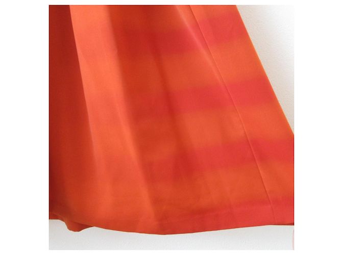 Vestido Bottega Veneta Vestido de Seda Laranja - vista 5