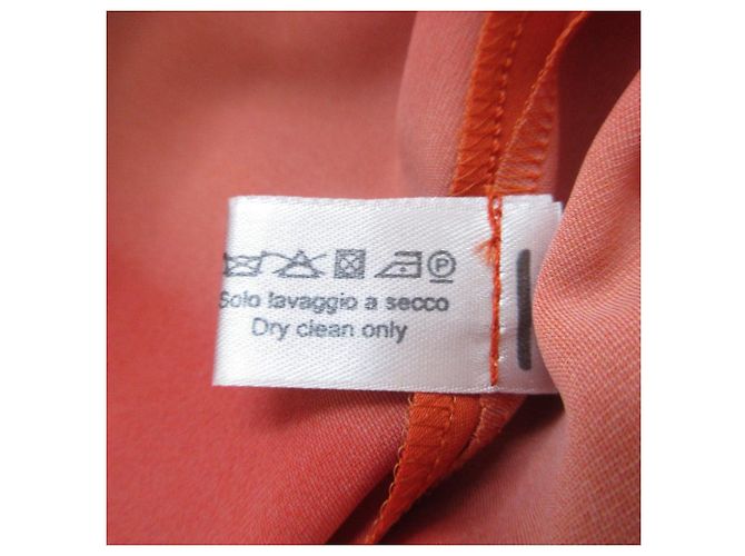 Vestido Bottega Veneta Vestido de Seda Laranja - vista 9