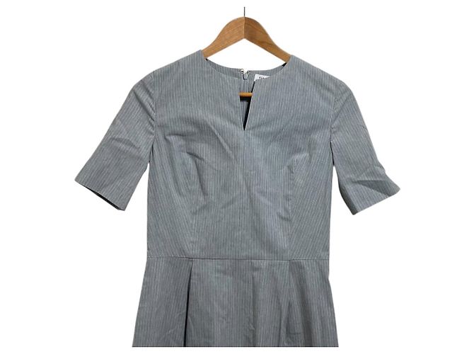 Autre Marque Gestreiftes Leinenmischkleid OLD ENGLAND Braun - Ansicht 3