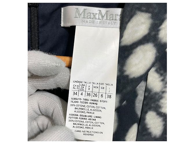 Max Mara Tierdruckkleid Schwarz Beige - Ansicht 5