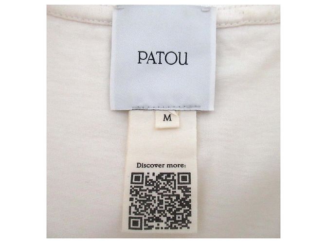 Autre Marque Camiseta de algodón con cuello bordado Patou Blanco - vista 11