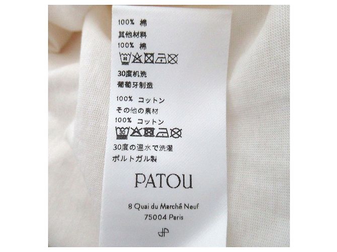 Autre Marque Camiseta de algodón con cuello bordado Patou Blanco - vista 9
