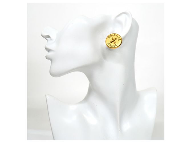Orecchini a clip Chanel in placcatura oro D'oro - vista 6
