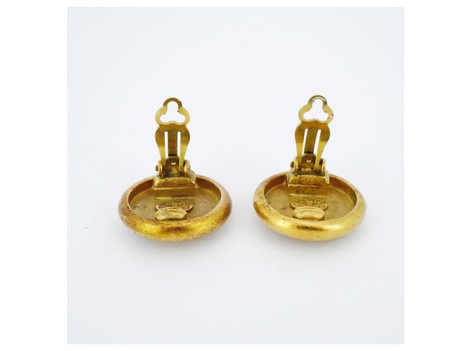 Orecchini a clip Chanel in placcatura oro D'oro - vista 7