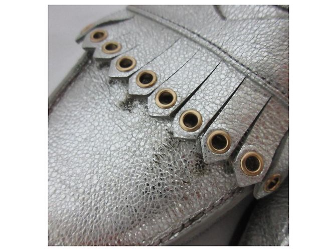 Autre Marque Cole Haan Pinch Kiltie Leder-Mule Silber - Ansicht 10