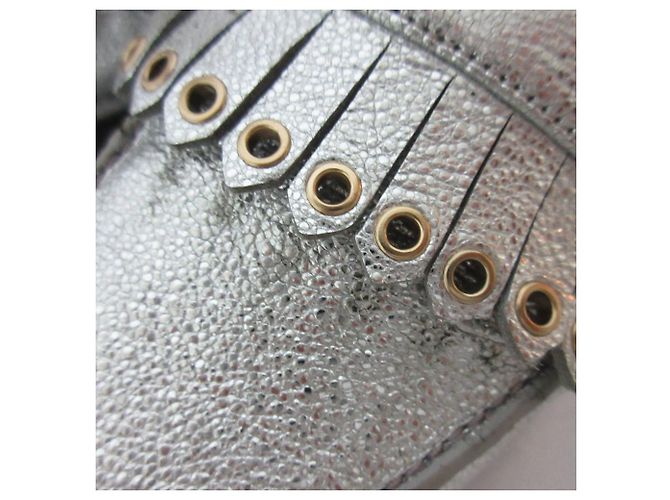 Autre Marque Cole Haan Pinch Kiltie Leder-Mule Silber - Ansicht 11