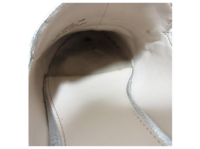 Autre Marque Cole Haan Pinch Kiltie Leder-Mule Silber - Ansicht 12