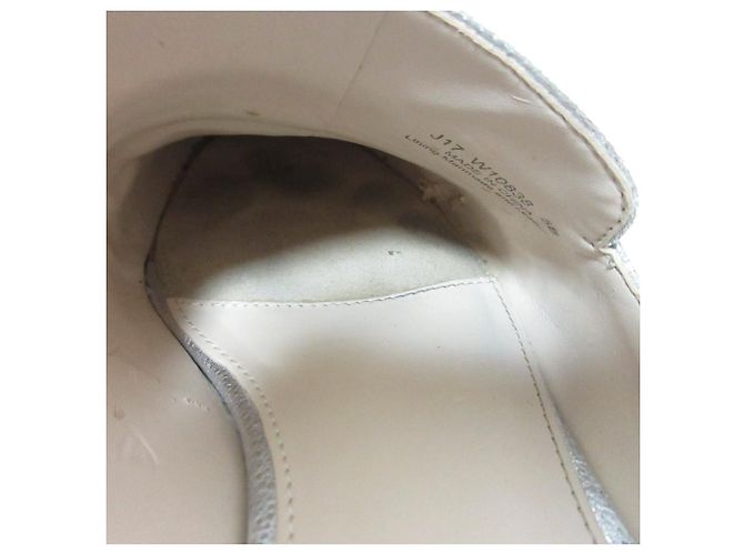 Autre Marque Cole Haan Pinch Kiltie Leder-Mule Silber - Ansicht 13