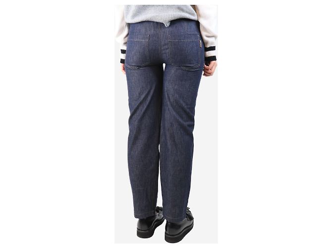 Brunello Cucinelli Indigo elastische Jeanshose - Größe UK 8 Blau - Ansicht 3