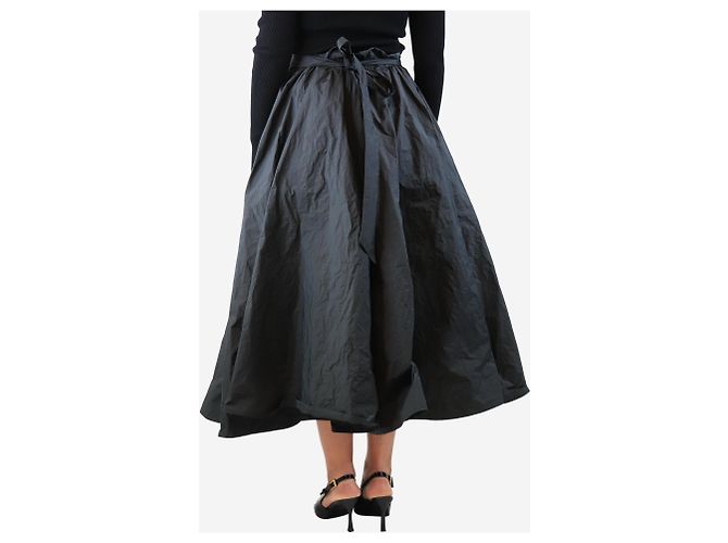 Autre Marque Falda burbuja de tafetán negro - talla L - vista 3
