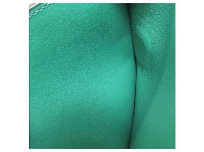 Portafoglio bifold in pelle Epsom Hermès verde - vista 10