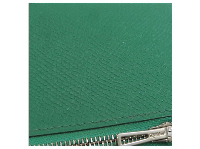 Portafoglio bifold in pelle Epsom Hermès verde - vista 13