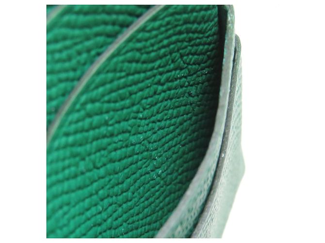 Portafoglio bifold in pelle Epsom Hermès verde - vista 14