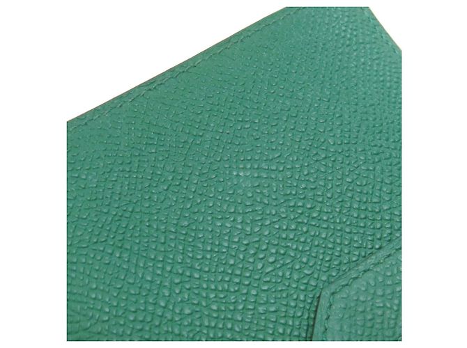 Portafoglio bifold in pelle Epsom Hermès verde - vista 16