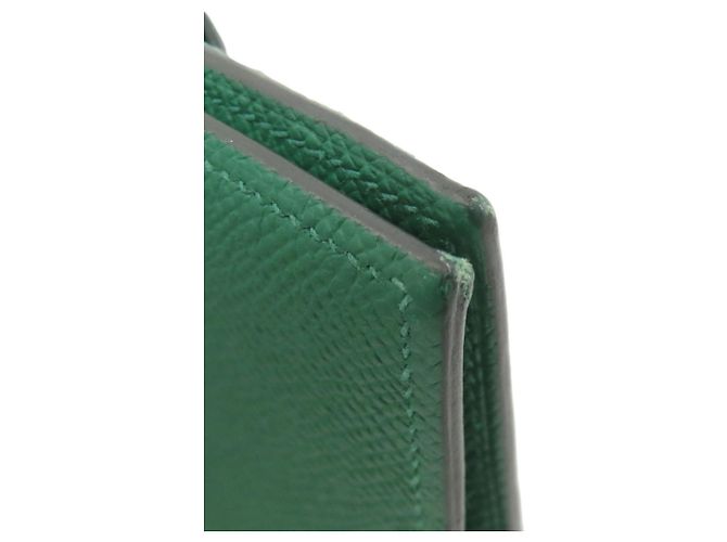 Portafoglio bifold in pelle Epsom Hermès verde - vista 20