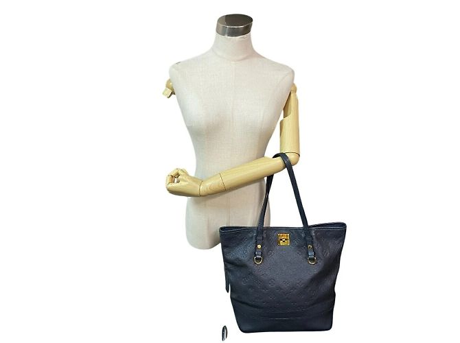 Borsa Tote Citadines PM Monogram Empreinte Louis Vuitton Blu navy - vista 15