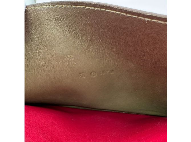 Cartera Larga Dogon de Hermès en Rojo Roja Gris pardo - vista 16