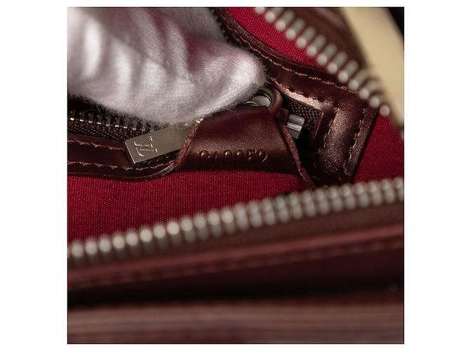 Borsa Mat Stockton Monogramma Rossa Louis Vuitton Rosso Bordò - vista 6