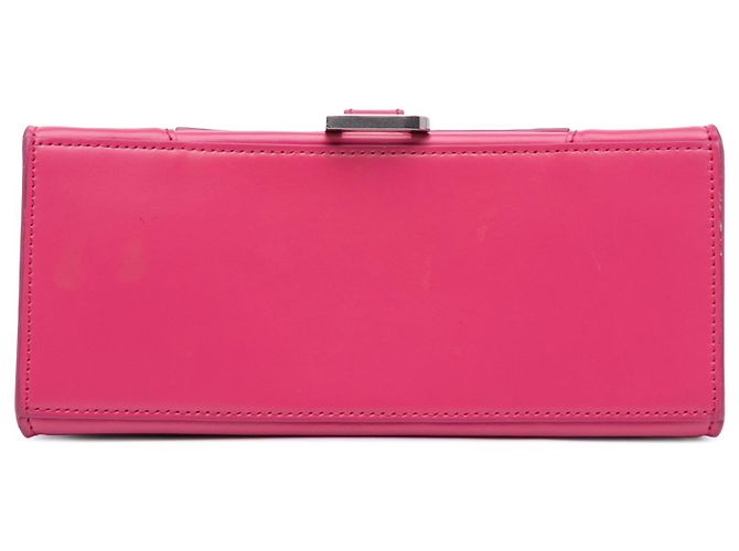 Borsa Hourglass piccola in pelle box lucida rosa di Balenciaga - vista 3