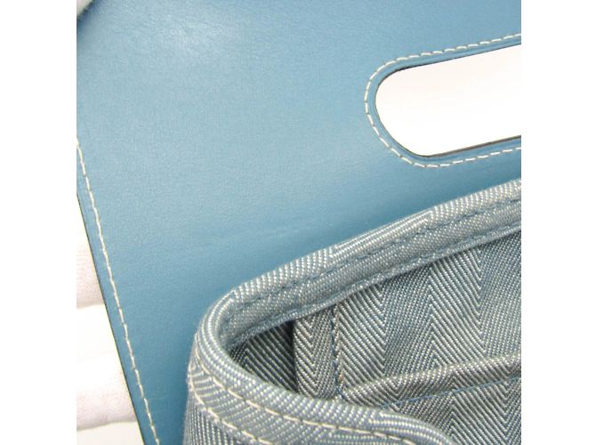 Hermès Valparaiso PM Handtasche Blau - Ansicht 14