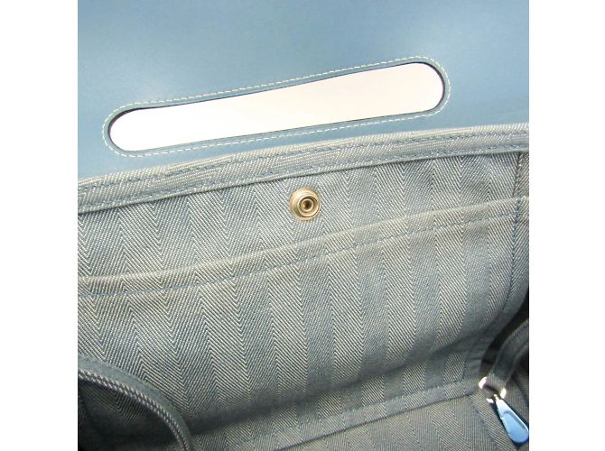 Hermès Valparaiso PM Handtasche Blau - Ansicht 16