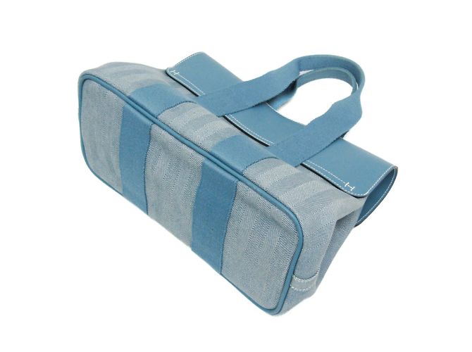 Hermès Valparaiso PM Handtasche Blau - Ansicht 3