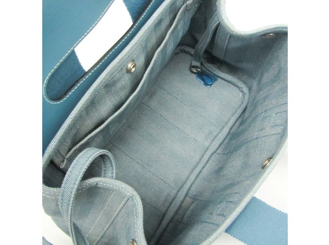 Hermès Valparaiso PM Handtasche Blau - Ansicht 4