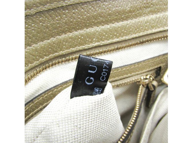 Borsa a mano Gucci GG Canvas Bree Small Beige D'oro - vista 16