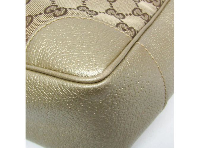 Borsa a mano Gucci GG Canvas Bree Small Beige D'oro - vista 4