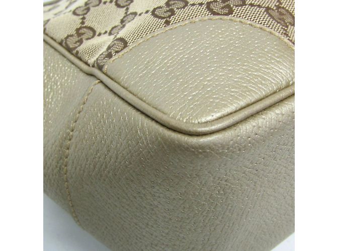 Borsa a mano Gucci GG Canvas Bree Small Beige D'oro - vista 5