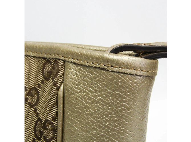 Borsa a mano Gucci GG Canvas Bree Small Beige D'oro - vista 6