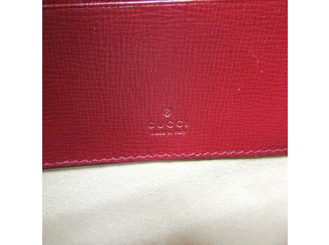 Gucci Interlocking G Leder Clutch Rot - Ansicht 15