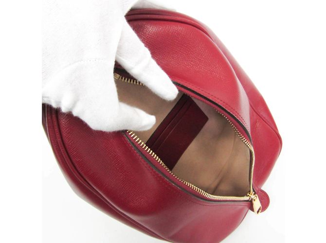 Gucci Interlocking G Leder Clutch Rot - Ansicht 3