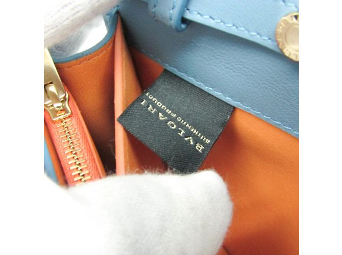Bulgari Portafoglio a catena in pelle da donna Bvlgari INFINITUM Blu - vista 11