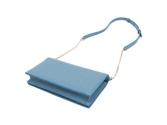 Bulgari Portafoglio a catena in pelle da donna Bvlgari INFINITUM Blu - vista 2