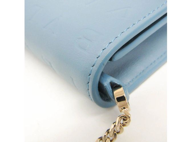 Bulgari Portafoglio a catena in pelle da donna Bvlgari INFINITUM Blu - vista 8