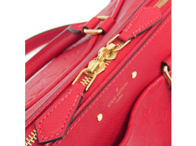 Borsa Louis Vuitton Empreinte Speedy Bandoliera 25NM Rosso Fuschia - vista 9