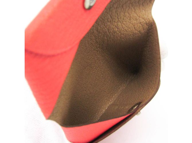Monedero Bastia Verso en cuero Chèvre de Hermès Rosa Beige - vista 4